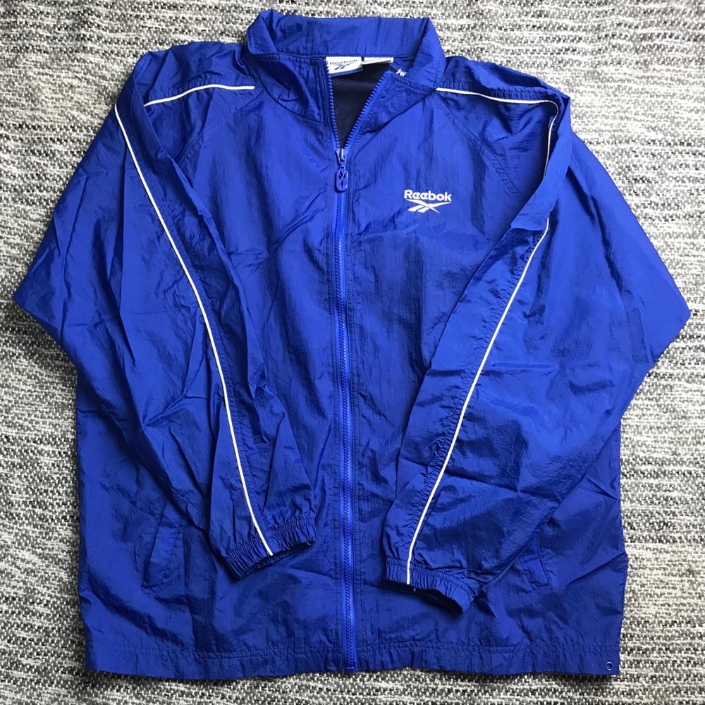 SOLD✅VTG Reebok Blue Full Zip Windbreaker